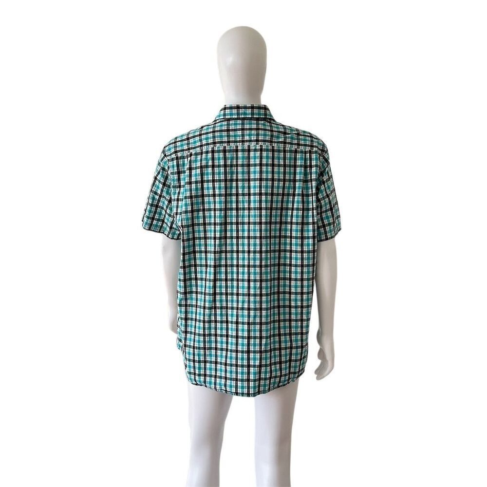 Chaps Denim Men's XL Plaid Short Sleeve Button-Up Shirt Multicolor - Picture 7 of 9